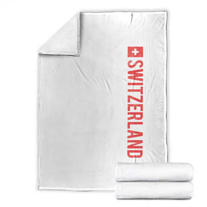 Switzerland Heritage Vintage Swiss Flag Schweiz Throw Blanket
