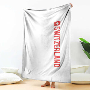 Switzerland Heritage Vintage Swiss Flag Schweiz Throw Blanket