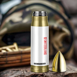 Switzerland Heritage Vintage Swiss Flag Schweiz Bullet Tumbler