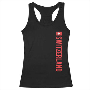 Switzerland Heritage Vintage Swiss Flag Schweiz Racerback Tank Top