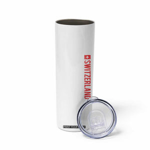 Switzerland Heritage Vintage Swiss Flag Schweiz Skinny Tumbler