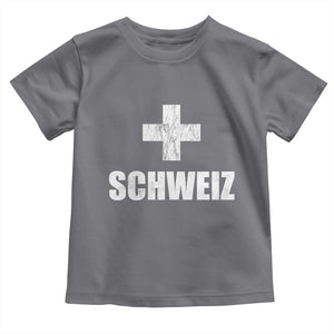 Schweiz Swiss German Vintage Cross Flag Switzerland Roots Toddler T Shirt
