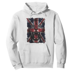 Union Jack Flag Lion Face UK British Great Britain Hoodie