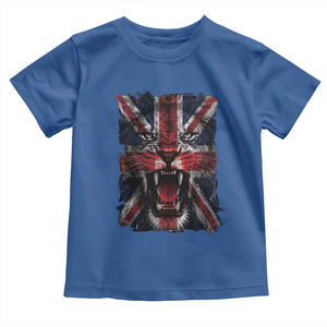 Union Jack Flag Lion Face UK British Great Britain Toddler T Shirt