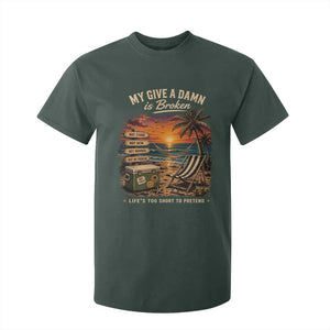 My Give A Damn is Broken Lifes Too Short to Pretend T Shirt For Kid Funny Old Man Quote