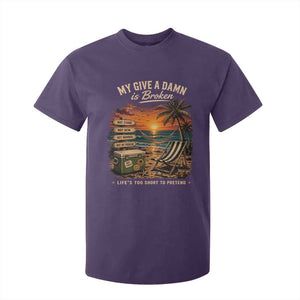 My Give A Damn is Broken Lifes Too Short to Pretend T Shirt For Kid Funny Old Man Quote