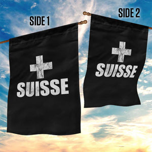 Suisse Swiss French Vintage Cross Flag Switzerland Roots Garden Flag