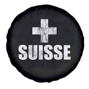 Suisse Swiss French Vintage Cross Flag Switzerland Roots Spare Tire Cover