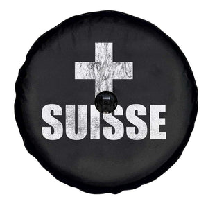 Suisse Swiss French Vintage Cross Flag Switzerland Roots Spare Tire Cover