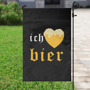 Funny Oktoberfest Garden Flag Ich Liebe Bier Heart German Beer Foam TS11 Print Your Wear
