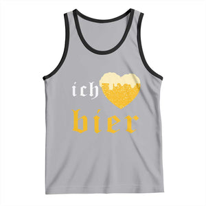 Funny Oktoberfest Tank Top Ich Liebe Bier Heart German Beer Foam TS11 Athletic Heather Black Print Your Wear