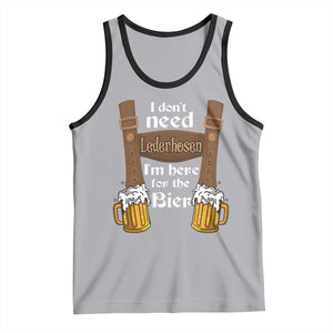Oktoberfest Tank Top I Don't Need Lederhosen I'm Here For The Bier TS11 Athletic Heather Black Print Your Wear