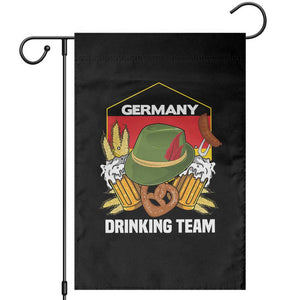 Germany Drinking Team Garden Flag Germany Beer Festivals Oktoberfest Alpine hat Barley TS11 Black Print Your Wear