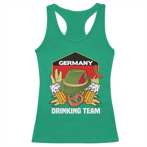 Germany Drinking Team Racerback Tank Top Germany Beer Festivals Oktoberfest Alpine hat Barley TS11 Irish Green Print Your Wear
