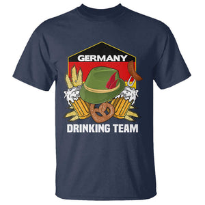 Germany Drinking Team T Shirt Germany Beer Festivals Oktoberfest Alpine hat Barley TS11 Navy Print Your Wear