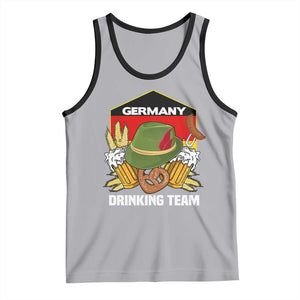 Germany Drinking Team Tank Top Germany Beer Festivals Oktoberfest Alpine hat Barley TS11 Athletic Heather Black Print Your Wear