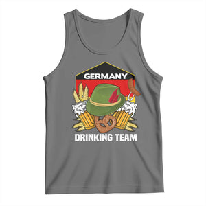 Germany Drinking Team Tank Top Germany Beer Festivals Oktoberfest Alpine hat Barley TS11 Black Heather Print Your Wear