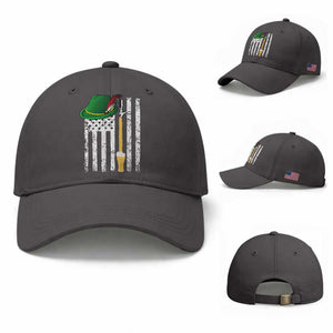 Funny German Beer Baseball Cap Oktoberfest Vintage American Flag Alpine hat TS11 Baseball Cap Universal Fit Dark Gray Print Your Wear