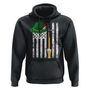 Funny German Beer Hoodie Oktoberfest Vintage American Flag Alpine hat TS11 Black Print Your Wear
