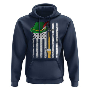 Funny German Beer Hoodie Oktoberfest Vintage American Flag Alpine hat TS11 Navy Print Your Wear