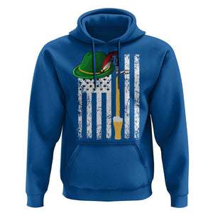 Funny German Beer Hoodie Oktoberfest Vintage American Flag Alpine hat TS11 Royal Blue Print Your Wear