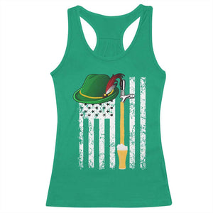 Funny German Beer Racerback Tank Top Oktoberfest Vintage American Flag Alpine hat TS11 Irish Green Print Your Wear