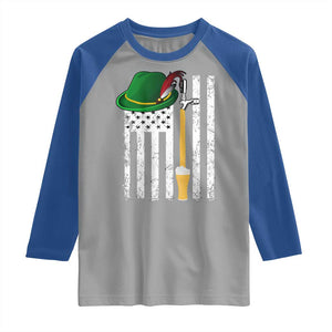 Funny German Beer Raglan Shirt Oktoberfest Vintage American Flag Alpine hat TS11 Sport Gray Royal Print Your Wear