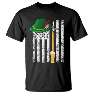 Funny German Beer T Shirt Oktoberfest Vintage American Flag Alpine hat TS11 Black Print Your Wear