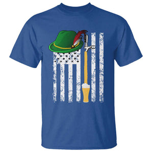 Funny German Beer T Shirt Oktoberfest Vintage American Flag Alpine hat TS11 Royal Blue Print Your Wear
