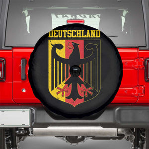 Deutschland German Pride Spare Tire Cover Bundesadler Coat of Arms TS11 Black Print Your Wear