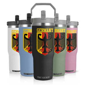 Proud Germany Flip Straw Tumbler Bundesadler Coat of Arms German Flag TS11 Print Your Wear