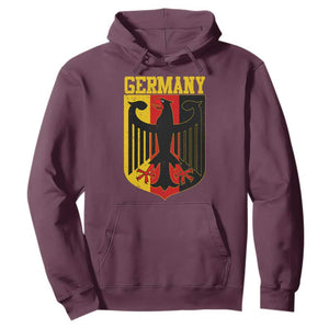Proud Germany Hoodie Bundesadler Coat of Arms German Flag TS11 Maroon Print Your Wear