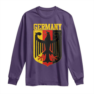 Proud Germany Long Sleeve Shirt Bundesadler Coat of Arms German Flag TS11 Purple Print Your Wear