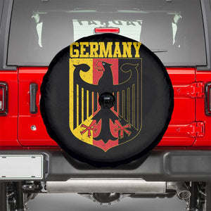 Proud Germany Spare Tire Cover Bundesadler Coat of Arms German Flag TS11 Black Print Your Wear