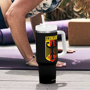 Proud Germany Tumbler With Handle Bundesadler Coat of Arms German Flag TS11 Print Your Wear