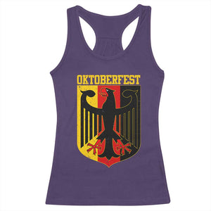 Oktoberfest Racerback Tank Top Bundesadler Coat of Arms German Flag TS11 Purple Print Your Wear
