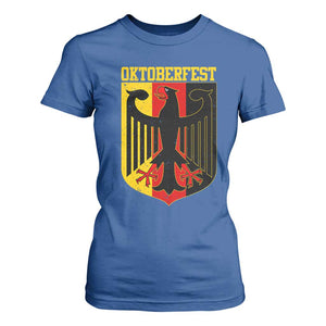 Oktoberfest T Shirt For Women Bundesadler Coat of Arms German Flag TS11 Royal Blue Print Your Wear