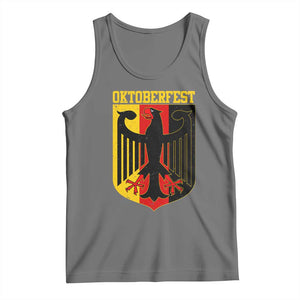 Oktoberfest Tank Top Bundesadler Coat of Arms German Flag TS11 Black Heather Print Your Wear