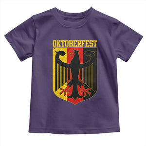 Oktoberfest Toddler T Shirt Bundesadler Coat of Arms German Flag TS11 Purple Print Your Wear