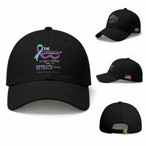 Suicide Prevention Awareness Baseball Cap The Comeback Is Always Stronger Than The Setback Heartbeat