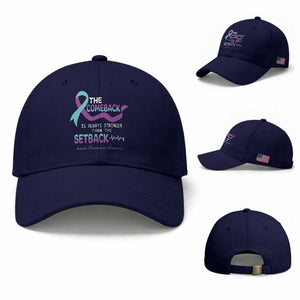 Suicide Prevention Awareness Baseball Cap The Comeback Is Always Stronger Than The Setback Heartbeat