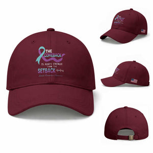 Suicide Prevention Awareness Baseball Cap The Comeback Is Always Stronger Than The Setback Heartbeat