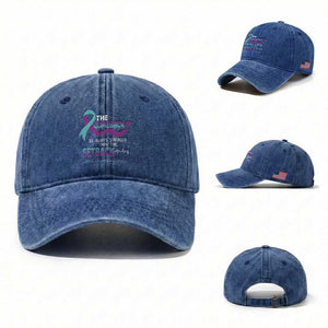 Suicide Prevention Awareness Washed Cotton Baseball Cap The Comeback Is Always Stronger Than The Setback Heartbeat
