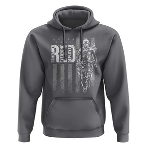 RED Friday Hoodie Remember Everyone Deployed American Flag Military Patriotic Veteran TS11 Charcoal Print Your Wear