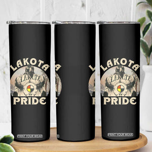 Native American Skinny Tumbler Lakota Pride Medicine Wheel Cow Skull TS11 Print Your Wear