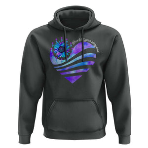 Suicide Prevention Awareness Hoodie Don't Let Your Story End Heart Semicolon Sunflower TS11 Dark Heather Print Your Wear