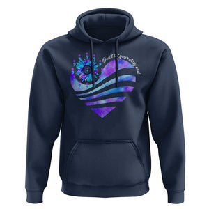 Suicide Prevention Awareness Hoodie Don't Let Your Story End Heart Semicolon Sunflower TS11 Navy Print Your Wear