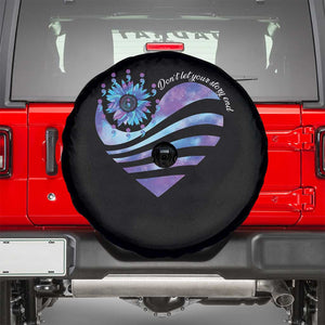 Suicide Prevention Awareness Spare Tire Cover Don't Let Your Story End Heart Semicolon Sunflower TS11 Black Print Your Wear