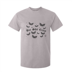 Funny Halloween Bat Shit Crazy T Shirt For Kid Horror Gothic Coquette Bat TS11 Ice Gray Print Your Wear