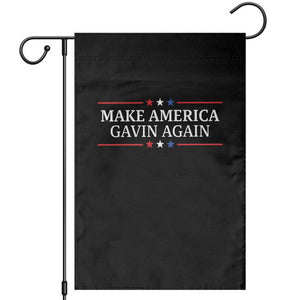 Make America Gavin Again Garden Flag Gavin Newsom Support Stars And Stripes TS11 Black Print Your Wear